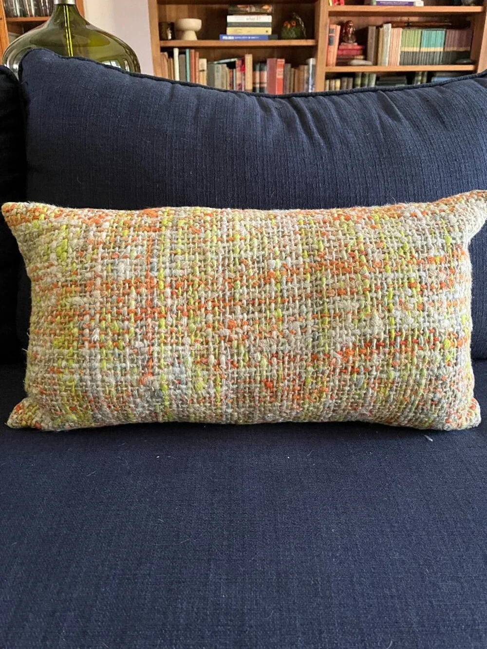 Room and Board Woven Throw Pillow Down Feather Insert